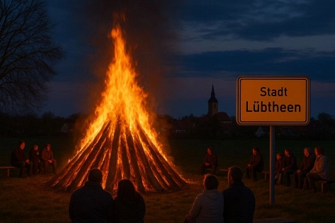 Brauchtumsfeuer/Lagerfeuer&nbsp;&copy;&nbsp;Erstellt mit KI